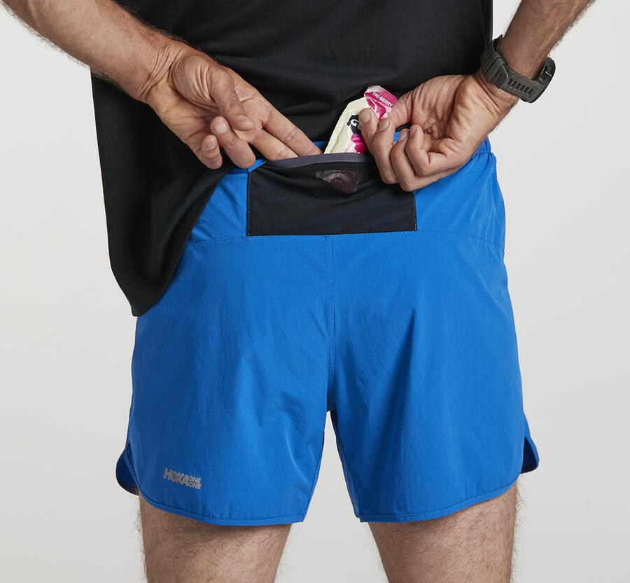 Hoka One One Shorts Mens Blue - Performance - 03542JVRC